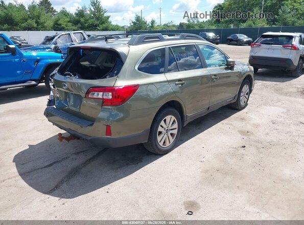 4S4BSBHC1G3255922 2016 SUBARU OUTBACK Green Trasero derecho