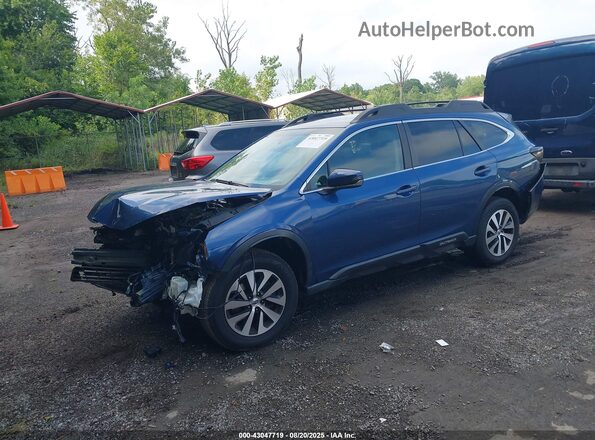 4S4BTACC2L3199174 2020 SUBARU OUTBACK Синий Передняя левая четверть