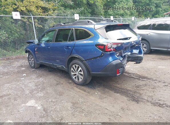 4S4BTACC2L3199174 2020 SUBARU OUTBACK Синий Задняя левая четверть