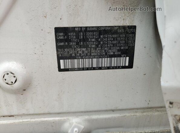 4S4BTADC4R3143261 2024 SUBARU OUTBACK White 