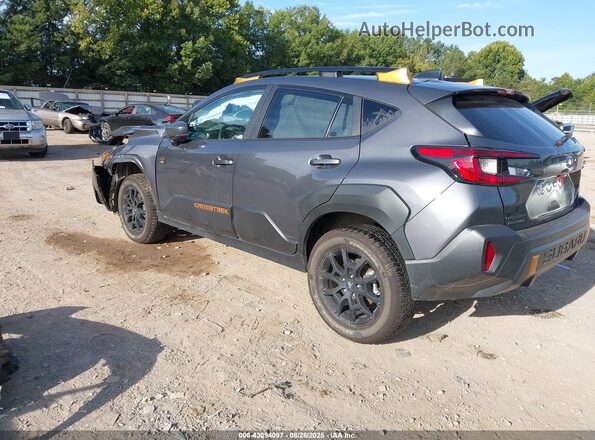 4S4GUHU68R3809933 2024 SUBARU CROSSTREK Gray უკანა მარცხენა