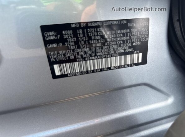 4S4WMAAD2P3401303 2023 SUBARU ASCENT  Вид панели приборов