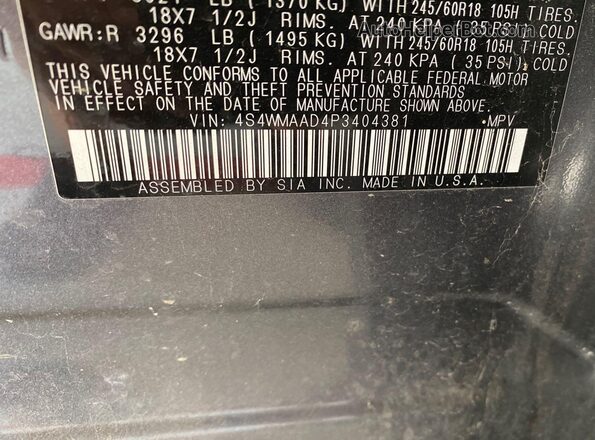4S4WMAAD4P3404381 2023 SUBARU ASCENT  Задняя правая четверть
