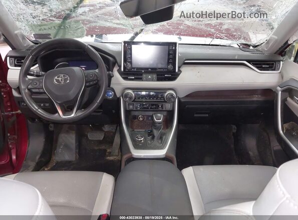 4T3D6RFV2LU005286 2020 TOYOTA LIMITED Red წინა სალონის ხედი