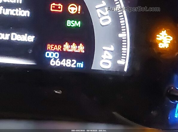 4T3D6RFV2LU005286 2020 TOYOTA LIMITED Red ხელსაწყოთა პანელის ხედი