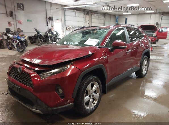 4T3D6RFV2LU005286 2020 TOYOTA LIMITED Red წინა მარცხენა ხედი სამი მეოთხედიდან