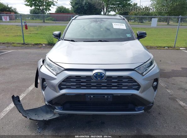 4T3E6RFV4MU037274 2021 TOYOTA RAV4 HYBRID Silver Widok zestawu wskaźników