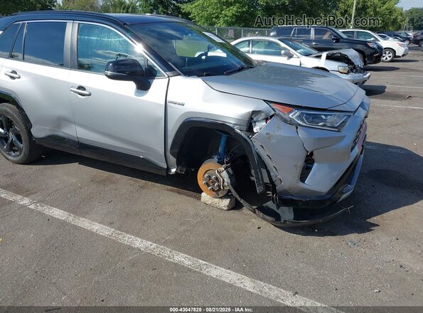 4T3E6RFV4MU037274 2021 TOYOTA RAV4 HYBRID Silver Widok z przodu