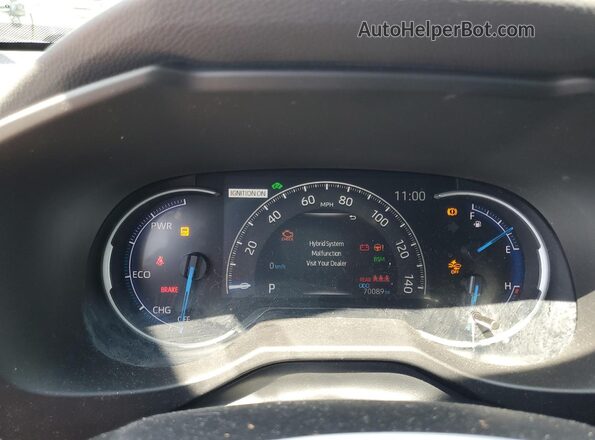 4T3E6RFV8NU085085 2022 TOYOTA RAV4 Gray Widok zestawu wskaźników