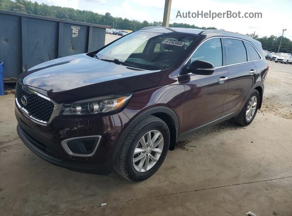 5XYPG4A30JG400159 2018 KIA SORENTO Burgundy 