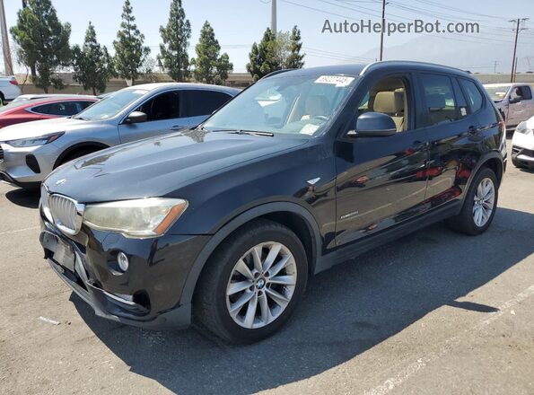 5UXWZ7C50H0V86015 2017 BMW X3 Black Trasero izquierdo