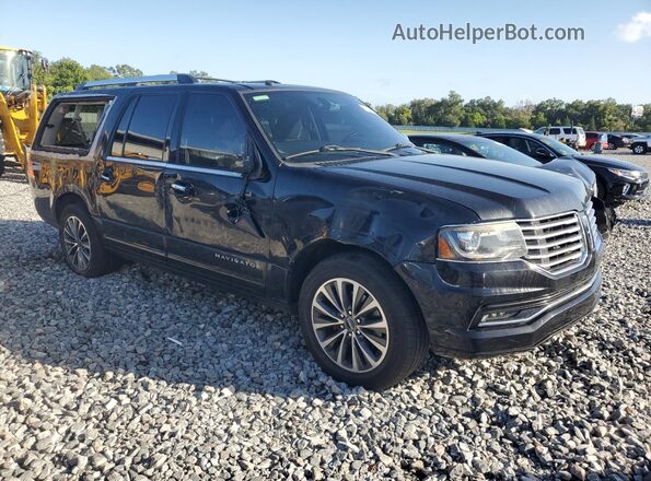 5LMJJ3HT0GEL12147 2016 LINCOLN NAVIGATOR Black Front view