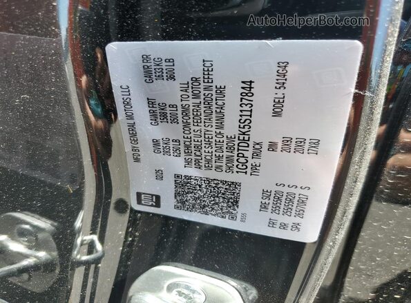 1GCPTDEK5S1137844 2025 CHEVROLET COLORADO Black 
