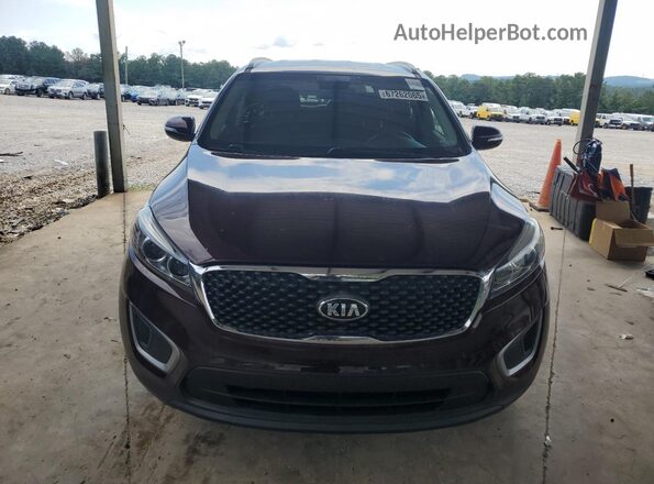 5XYPG4A30JG400159 2018 KIA SORENTO Burgundy 