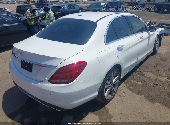 55SWF4HB2JU241808 2018 MERCEDES-BENZ C 350E Белый Задняя правая четверть