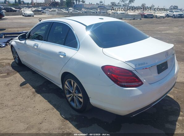 55SWF4HB2JU241808 2018 MERCEDES-BENZ C 350E Белый Задняя левая четверть