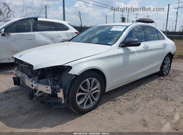 55SWF4JB1GU153075 2016 MERCEDES-BENZ C-CLASS White წინა მარცხენა ხედი სამი მეოთხედიდან