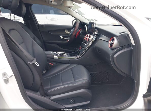 55SWF4JB1GU153075 2016 MERCEDES-BENZ C-CLASS White წინა სალონის ხედი