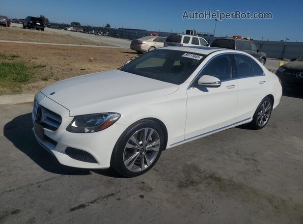 55SWF4JB8JU238146 2018 MERCEDES-BENZ C White 