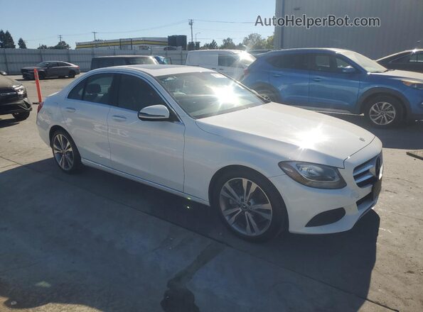 55SWF4JB8JU238146 2018 MERCEDES-BENZ C White 