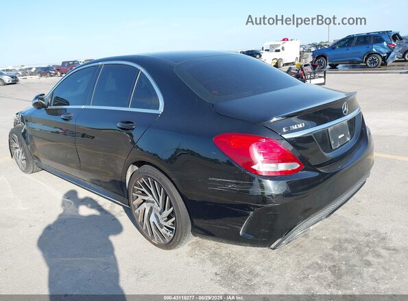 55SWF4JB9GU169458 2016 MERCEDES-BENZ C-CLASS Black Rear left