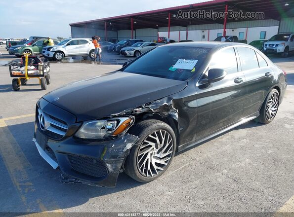 55SWF4JB9GU169458 2016 MERCEDES-BENZ C-CLASS Black Front left