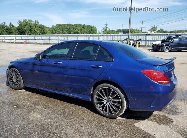 55SWF4JBXJU266725 2018 MERCEDES-BENZ C Blue 