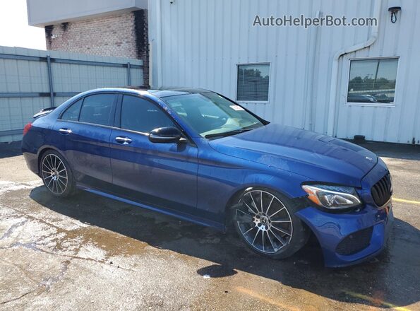 55SWF4JBXJU266725 2018 MERCEDES-BENZ C Blue 