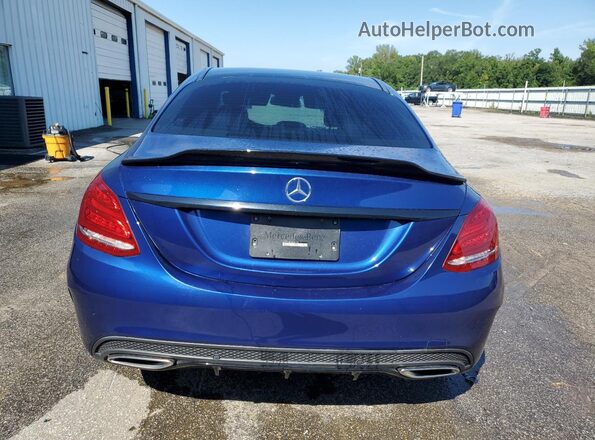 55SWF4JBXJU266725 2018 MERCEDES-BENZ C Blue 