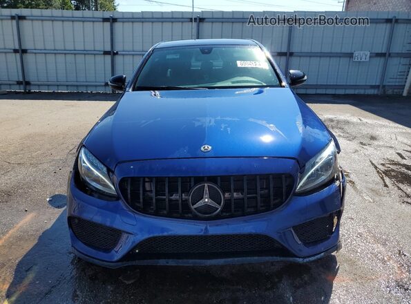 55SWF4JBXJU266725 2018 MERCEDES-BENZ C Blue 