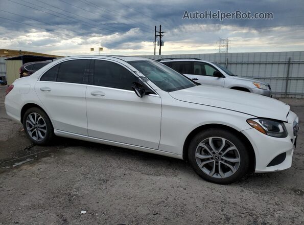55SWF4KB2JU257886 2018 MERCEDES-BENZ C White 