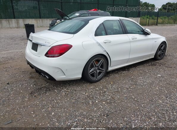 55SWF6EB2LU331043 2020 MERCEDES-BENZ AMG C 43 Белый Задняя правая четверть