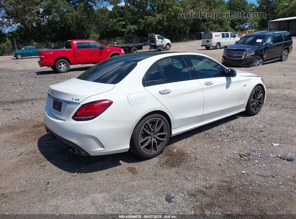 55SWF6EB9KU304940 2019 MERCEDES-BENZ AMG C 43 White Tył prawy