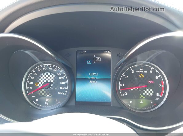 55SWF6EB9KU304940 2019 MERCEDES-BENZ AMG C 43 White Widok tylnych siedzeń