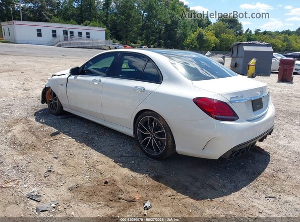 55SWF6EB9KU304940 2019 MERCEDES-BENZ AMG C 43 White Tył lewy