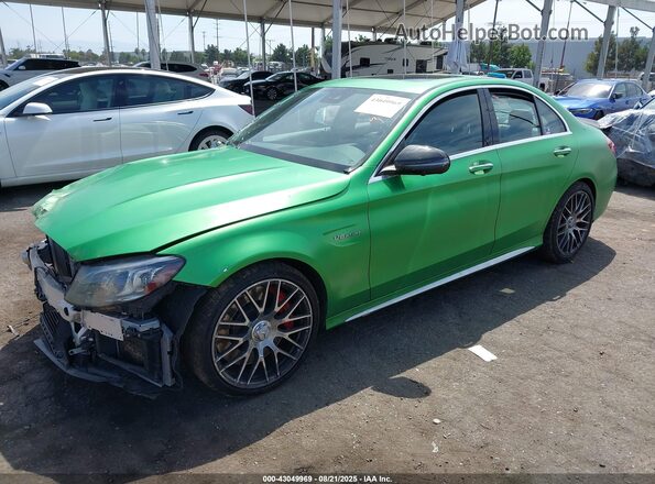 55SWF8HB7LU330848 2020 MERCEDES-BENZ C Green Vista tres cuartos delantera izquierda