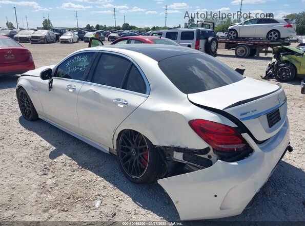 55SWF8HB9GU126915 2016 MERCEDES-BENZ AMG C 63 Белый Задняя левая четверть
