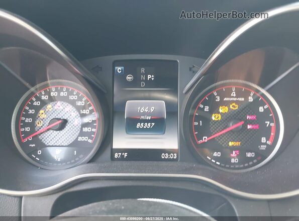 55SWF8HB9GU126915 2016 MERCEDES-BENZ AMG C 63 Белый Вид задних сидений