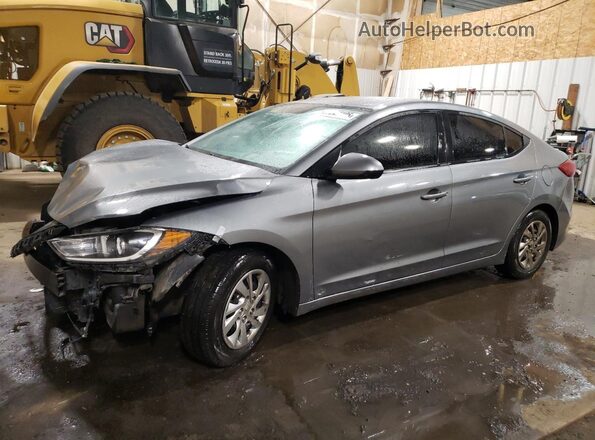 KMHD74LF9JU451423 2018 HYUNDAI ELANTRA Gray 