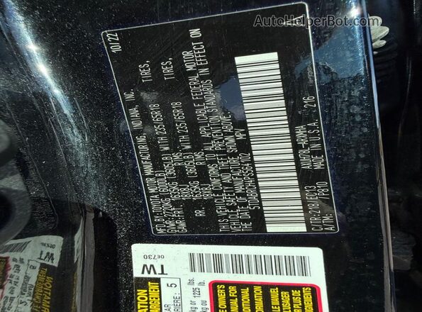 5TDABRCH4PS564102 2023 TOYOTA HIGHLANDER HYBRID Black 