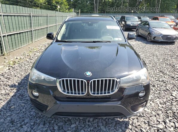 5UXWX9C59G0D82557 2016 BMW X3 Black Вид ззаду