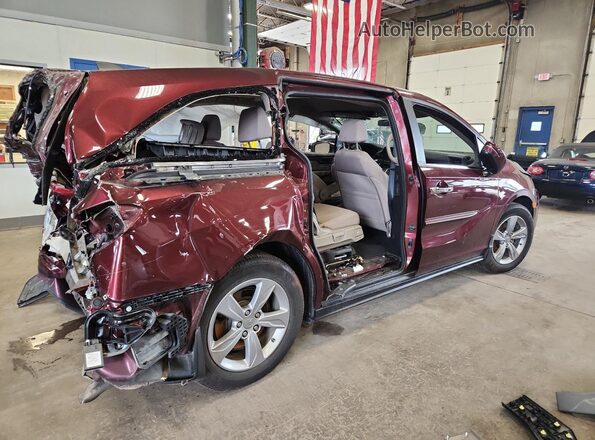 5FNRL6H52JB105563 2018 HONDA ODYSSEY Maroon 