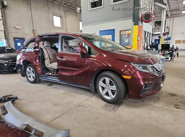 5FNRL6H52JB105563 2018 HONDA ODYSSEY Maroon 