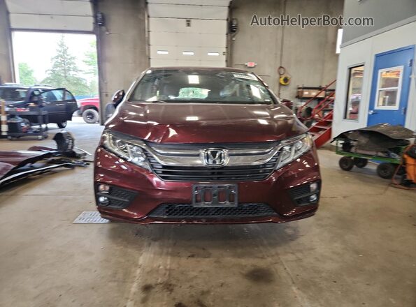5FNRL6H52JB105563 2018 HONDA ODYSSEY Maroon 