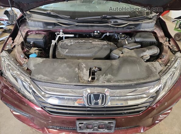 5FNRL6H52JB105563 2018 HONDA ODYSSEY Maroon 