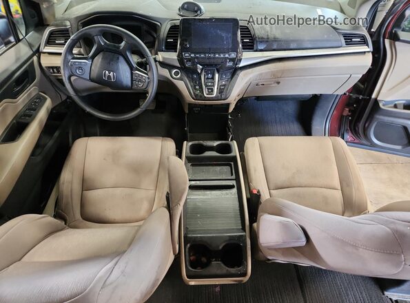 5FNRL6H52JB105563 2018 HONDA ODYSSEY Maroon 