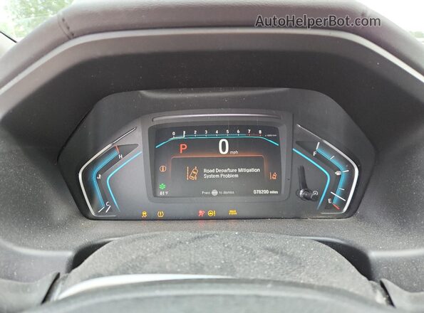 5FNRL6H59LB034672 2020 HONDA ODYSSEY Blue Instrument cluster view