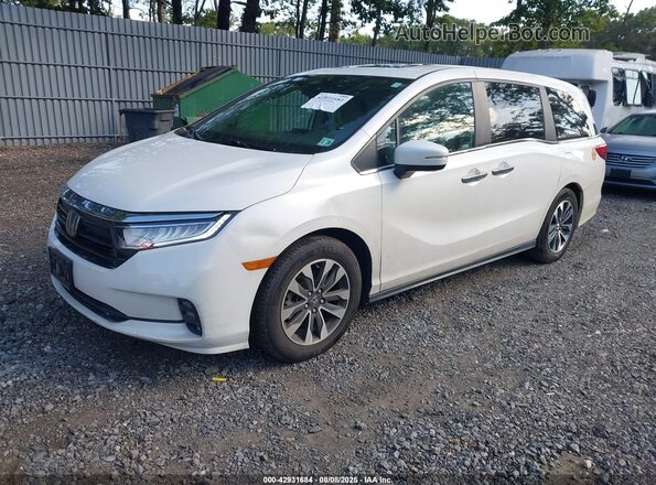 5FNRL6H74MB033125 2021 HONDA ODYSSEY White Առջևի ձախ երեք քառորդ տեսարան