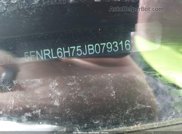 5FNRL6H75JB079316 2018 HONDA ODYSSEY Gray 