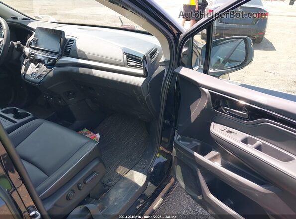 5FNRL6H81SB044993 2025 HONDA ODYSSEY Black Widok wnętrza z przodu